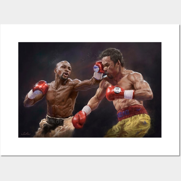 Mayweather vs. Pacquiao Wall Art by Pavelsokov